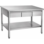 Стол с выдвижными ящиками Abat СТН-7-2 вся нерж.