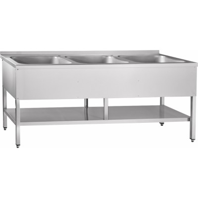 Ванна моечная цельнотянутая 3-х секц. Abat 700 серия ВМП-7-3-6 РН Ванна моечная цельнотянутая 3-х секц. Abat 700 серия ВМП-7-3-6 РН