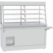Прилавок-витрина холодильный Abat Hot line ПВВ(Н)-70Х-С-03-НШ, съемный нерж. фасад