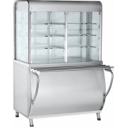 Прилавок-витрина тепловой Abat ПАТША ПВТ-70М, закрытая витрина