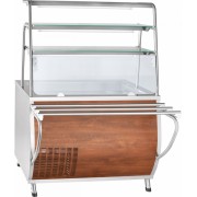 Прилавок холодильный Abat ПРЕМЬЕР ПВВ(Н)-70Т-НШ открытый, кашир.