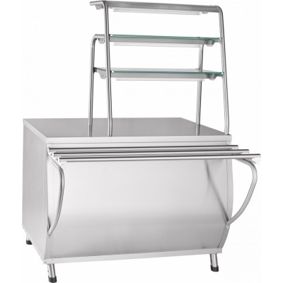 Прилавок для горячих напитков Abat ПРЕМЬЕР ПГН-70Т, 3 полки, вся нерж. Прилавок для горячих напитков Abat ПРЕМЬЕР ПГН-70Т, 3 полки, вся нерж.