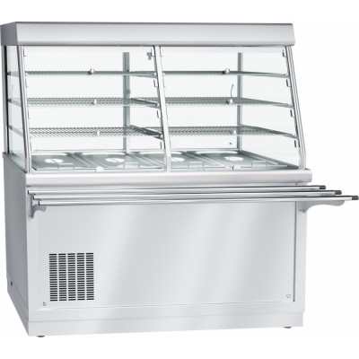 Прилавок-витрина холодильный Abat Hot line ПВВ(Н)-70Х-С-01-НШ, съемный нерж. фасад Прилавок-витрина холодильный Abat Hot line ПВВ(Н)-70Х-С-01-НШ, съемный нерж. фасад