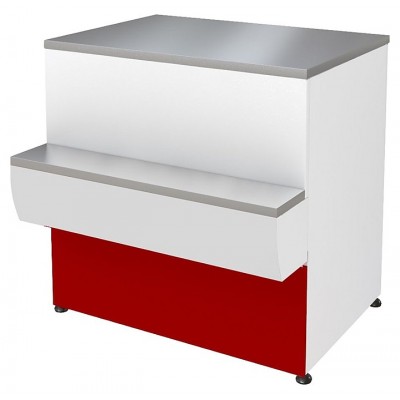 Прилавок Марихолодмаш П2629 Таир 1250 расчетно-кассовый неохлаждаемый (красный) Прилавок Марихолодмаш П2629 Таир 1250 расчетно-кассовый неохлаждаемый (красный)