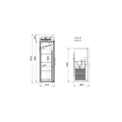 Шкаф холодильный ARKTO V1.0-S Шкаф холодильный ARKTO V1.0-S