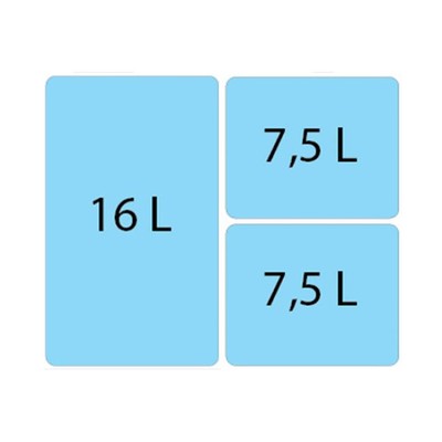 Система сортировки мусора ALBIO 30 1X16 L+2X7,5 L Система сортировки мусора ALBIO 30 1X16 L+2X7,5 L