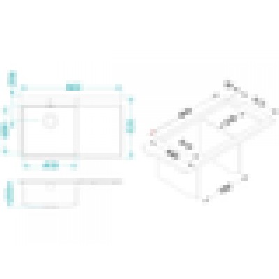 Мойка Alveus Pure 50 чаша слева Мойка Alveus Pure 50 чаша слева