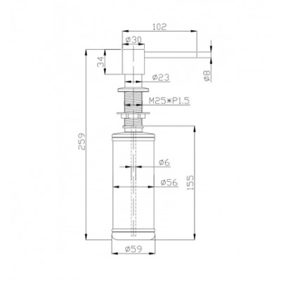 Дозатор Alveus Plum Bronze Дозатор Alveus Plum Bronze