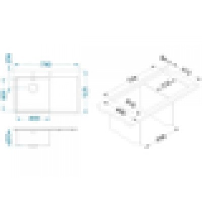Мойка Alveus Pure 40 чаша слева Мойка Alveus Pure 40 чаша слева