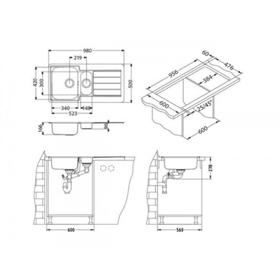 Мойка Alveus Line 10 Мойка Alveus Line 10