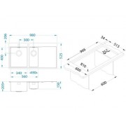 Мойка Alveus Pure 60 чаша слева