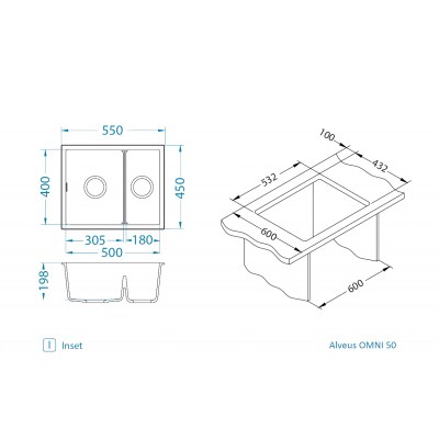 Мойка Alveus Omni 50 Мойка Alveus Omni 50