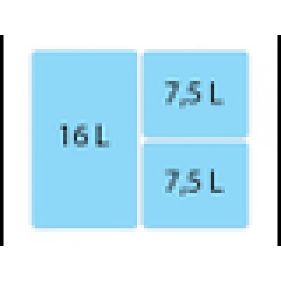 Система сортировки мусора ALBIO 30 1X16 L+2X7,5 L Система сортировки мусора ALBIO 30 1X16 L+2X7,5 L