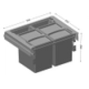 Система сортировки мусора ALBIO 50 SET 2X17L+2X1 L