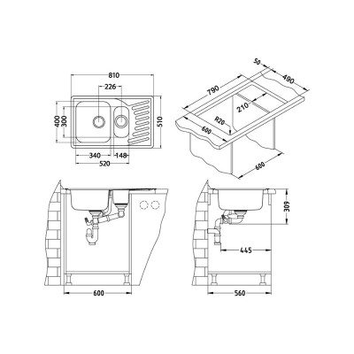 Мойка Alveus Elegant 110 Мойка Alveus Elegant 110