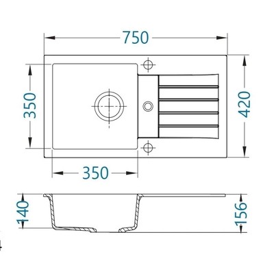 Мойка ALVEUS GENESIS AMARO 130 Мойка ALVEUS GENESIS AMARO 130