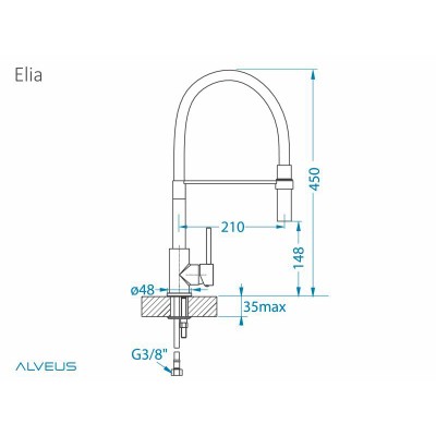 Смеситель Alveus Elia Смеситель Alveus Elia