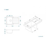 Мойка Alveus LINE MAX 80 SAT