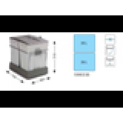 Система сортировки мусора ALBIO 40 2X30 L Система сортировки мусора ALBIO 40 2X30 L