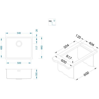 Мойка ALVEUS KOMBINO 50 MONARCH SAT-90 медь Мойка ALVEUS KOMBINO 50 MONARCH SAT-90 медь