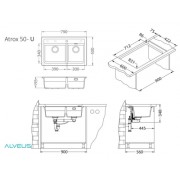 Мойка Alveus Atrox 50