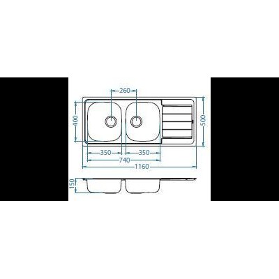 Мойка Alveus Line 100 Мойка Alveus Line 100