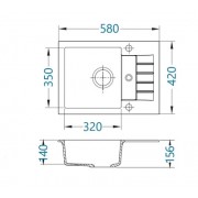 Мойка ALVEUS GENESIS AMARO 30 бежевый