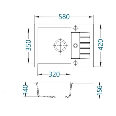 Мойка ALVEUS GENESIS AMARO 30 бежевый Мойка ALVEUS GENESIS AMARO 30 бежевый