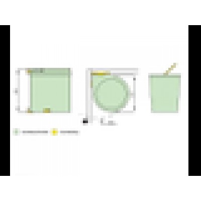 Ведро для мусора ALBIO навесное круглое, серое, пластик 13 л. Ведро для мусора ALBIO навесное круглое, серое, пластик 13 л.