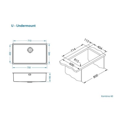 Мойка Alveus KOMBINO 60 Мойка Alveus KOMBINO 60