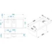 Мойка Alveus Pure 60 чаша слева