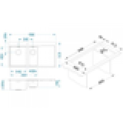 Мойка Alveus Pure 60 чаша слева Мойка Alveus Pure 60 чаша слева