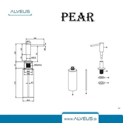 ДОЗАТОР ALVEUS PEAR SAT ДОЗАТОР ALVEUS PEAR SAT