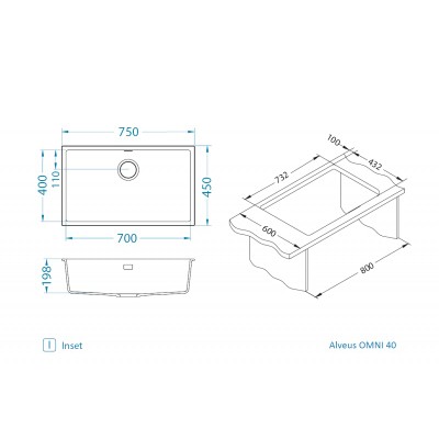 Мойка Alveus Omni 40 Мойка Alveus Omni 40