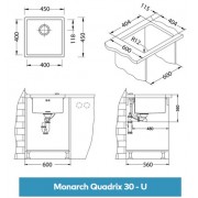 Мойка Alveus Quadrix Monarch 30 бронза