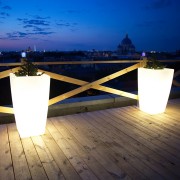 Световое кашпо ЭКОПРОМ Rostok с беспроводной RGB подсветкой