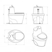 Туалет торфяной ЭКОПРОМ Rostok