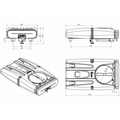 Бак для душа ЭКОПРОМ Rostok 80 с блоком управления Бак для душа ЭКОПРОМ Rostok 80 с блоком управления