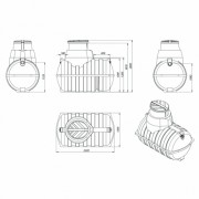 Септик ЭКОПРОМ Rostok Загородный с насосным отсеком