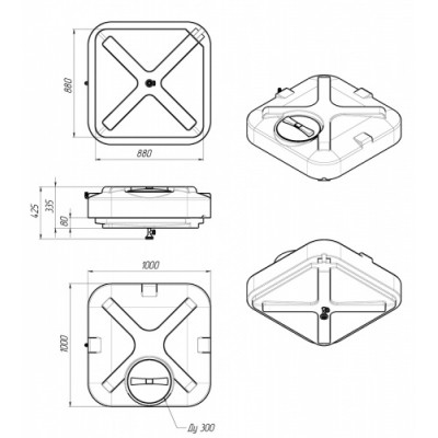 Бак для душа ЭКОПРОМ Rostok 200 Бак для душа ЭКОПРОМ Rostok 200