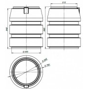 Горловина септика ЭКОПРОМ Rostok 940 мм