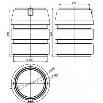 Горловина септика ЭКОПРОМ Rostok 940 мм Горловина септика ЭКОПРОМ Rostok 940 мм