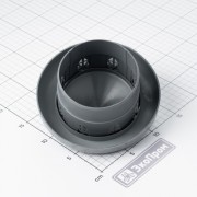 Зонт ЭКОПРОМ ДУ110 вентиляционный серый