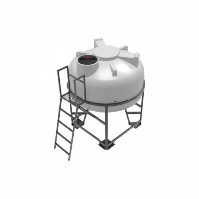 Емкость ЭКОПРОМ ЦКТ 3000 л с патрубком в обрешетке с лестницей Емкость ЭКОПРОМ ЦКТ 3000 л с патрубком в обрешетке с лестницей