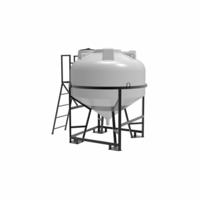 Емкость ЭКОПРОМ ЦКТ 3000 л с патрубком в обрешетке с лестницей Емкость ЭКОПРОМ ЦКТ 3000 л с патрубком в обрешетке с лестницей