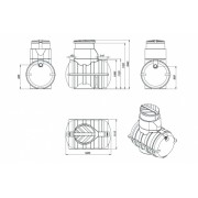 Септик ЭКОПРОМ Rostok Дачный с насосным отсеком