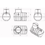 Септик ЭКОПРОМ Rostok Коттеджный с насосным отсеком