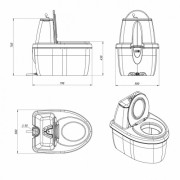 Туалет торфяной ЭКОПРОМ Rostok Comfort