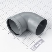 Отвод ЭКОПРОМ 110х87 пластик