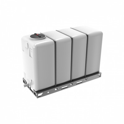 Емкость ЭКОПРОМ KR 4000л с 2 патрубками 90 и 63 мм белая в обрешетке Емкость ЭКОПРОМ KR 4000л с 2 патрубками 90 и 63 мм белая в обрешетке